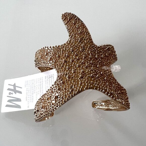 🆕NWT H&M Gold Starfish Cuff Bracelet - Picture 6 of 7
